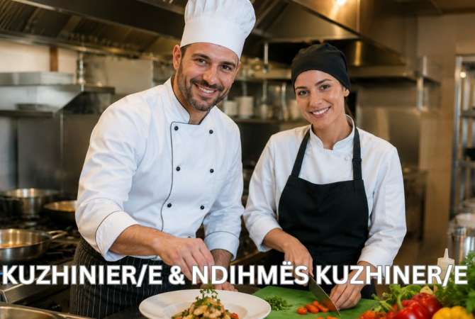 Njoftime Pune per Guzhiner dhe Ndihmës guzhinie ne Durres