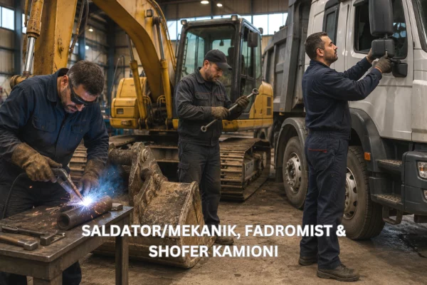 Njoftime Pune per SALDATOR/MEKANIK, FADROMIST DHE SHOFER KAMIONI ne Korce