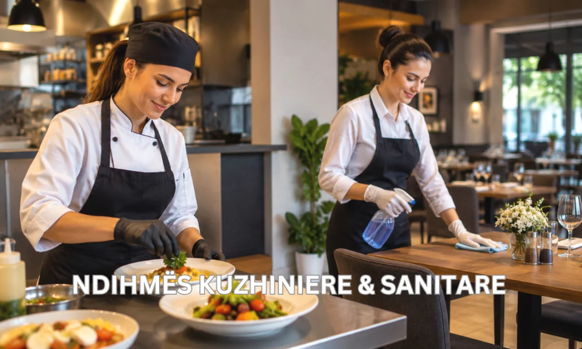 Job Offers in Tirana, Profession Ndihmës Kuzhiniere dhe Sanitare , Beginner/Little experience, Payment By Agreement.