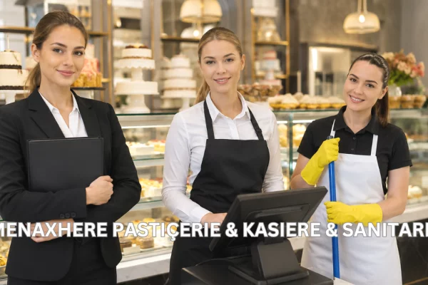 Njoftime Pune per Menaxhere Pastiçerie &amp; Kasiere &amp; Sanitare ne Durres