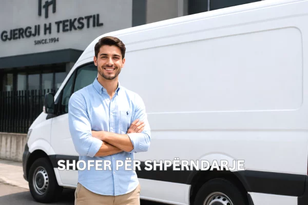 Njoftime Pune per SHOFER PËR SHPËRNDARJE ne Tirane