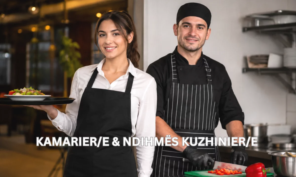 Njoftime Pune ne Tirane, Profesioni Kamarier/e & Ndihmës Kuzhinier/e , Fillestar/Pak eksperience, Pagesa Me Marreveshje.