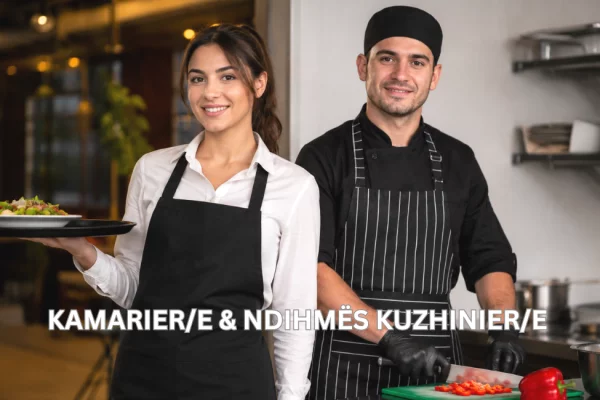 Njoftime Pune per Kamarier/e &amp; Ndihmës Kuzhinier/e ne Tirane