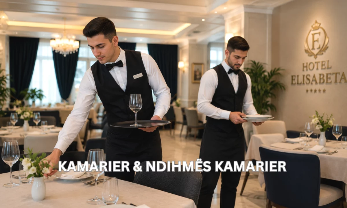 Njoftime Pune ne Himare, Profesioni Kamarier & Ndihmës Kamarier , Fillestar/Pak eksperience, Pagesa Me Marreveshje.