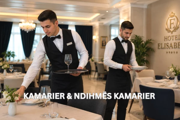 Njoftime Pune per Kamarier &amp; Ndihmës Kamarier ne Himare