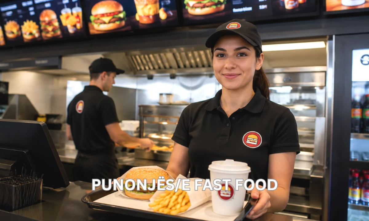 Job Offers in Tirana, Profession PUNONJËS/E FAST FOOD , Beginner/Little experience, Payment By Agreement.