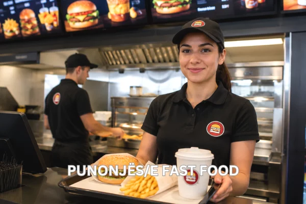 Njoftime Pune per PUNONJËS/E FAST FOOD ne Tirane