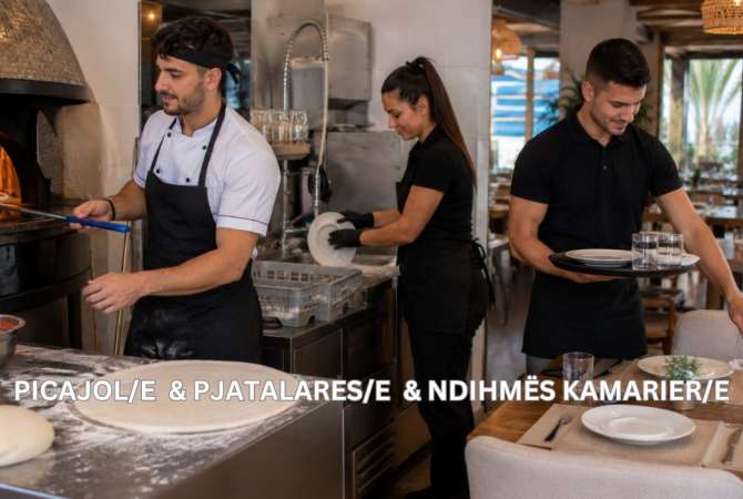 Job Offers for Picajol/e &amp; Pjatalares/e &amp; Ndihmës Kamarier/e in Durres