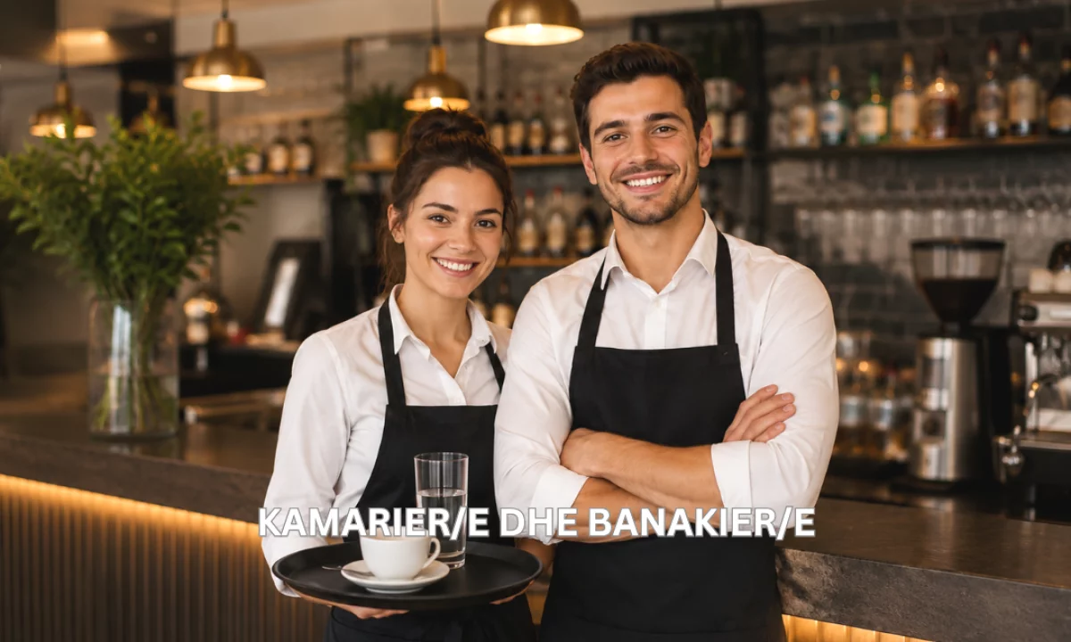Njoftime Pune ne Tirane, Profesioni KAMARIER/E & BANAKIER/E , Fillestar/Pak eksperience, Pagesa Me Marreveshje.