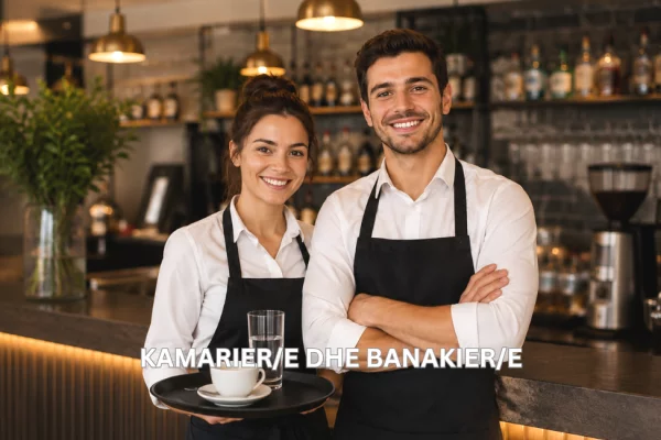 Njoftime Pune per KAMARIER/E &amp; BANAKIER/E ne Tirane