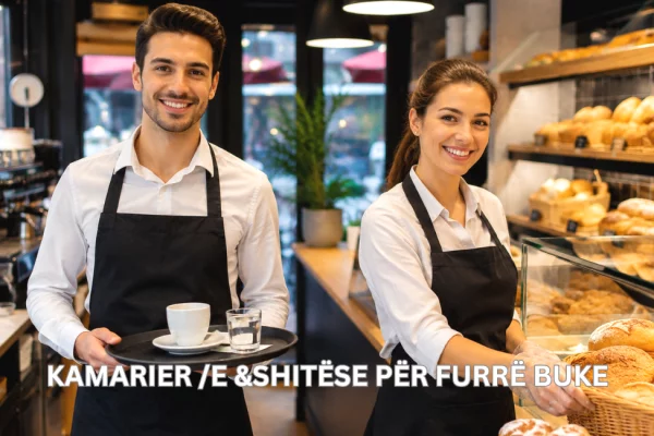 Njoftime Pune per Kamarier /e &amp;Shitëse për Furrë Buke ne Tirane