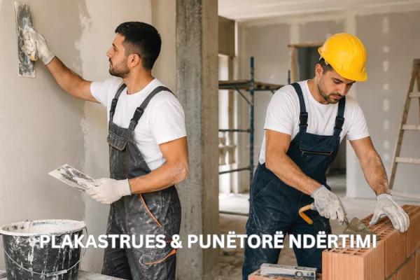 Njoftime Pune per Plakastrues &amp; Punëtorë Ndërtimi ne Tirane