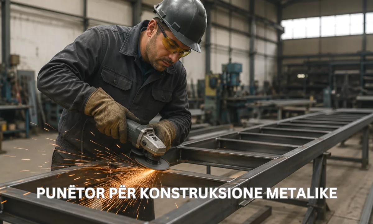Njoftime Pune ne Tirane, Profesioni Punëtor për Konstruksione Metalike , Pa Eksperience, Pagesa 1,000  Euro.