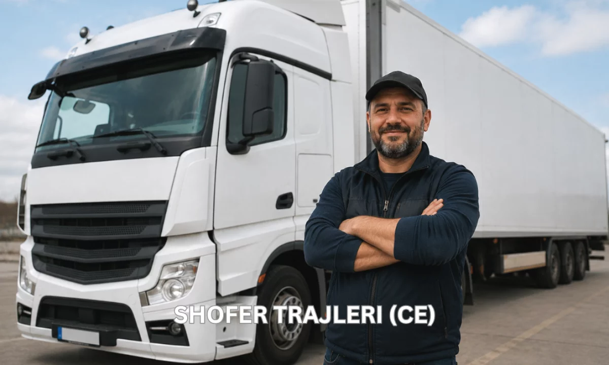 Njoftime Pune ne Fier, Profesioni Shofer Trajleri (CE) , Pa Eksperience, Pagesa 3,000  Euro.