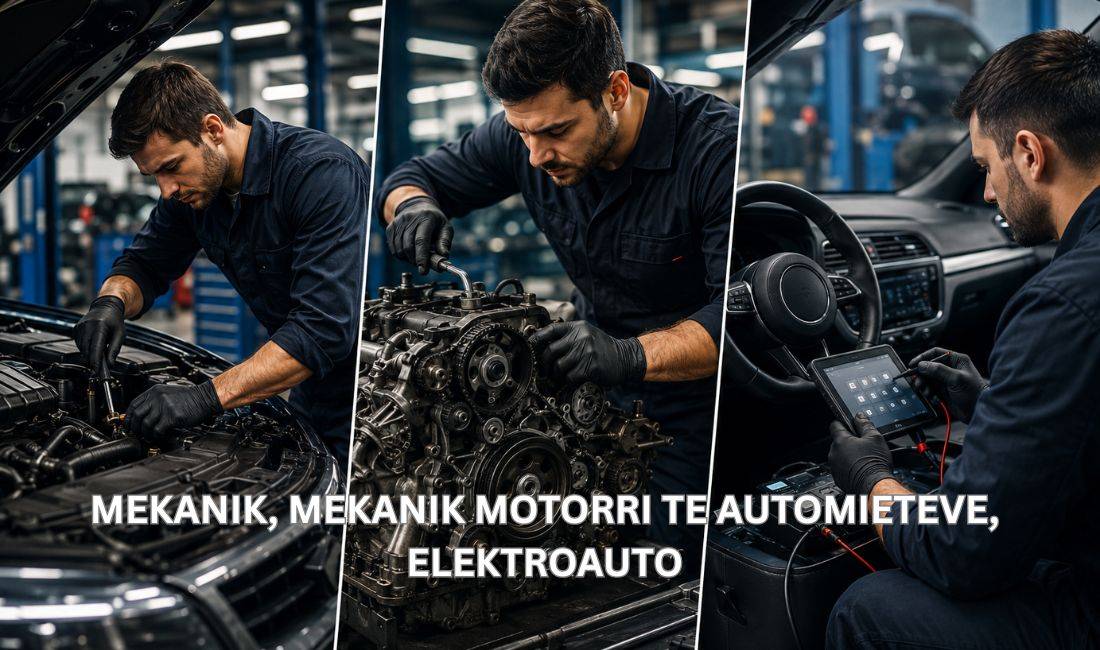 Njoftime Pune ne Tirane, Profesioni Mekanik, Mekanik Motorri te Automietevet, Elektroauto , Me eksperience, Pagesa Me Marreveshje.