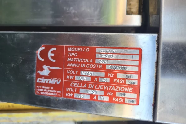 Shitet furre profesionale pizzerie CIMAV – Made in Italy