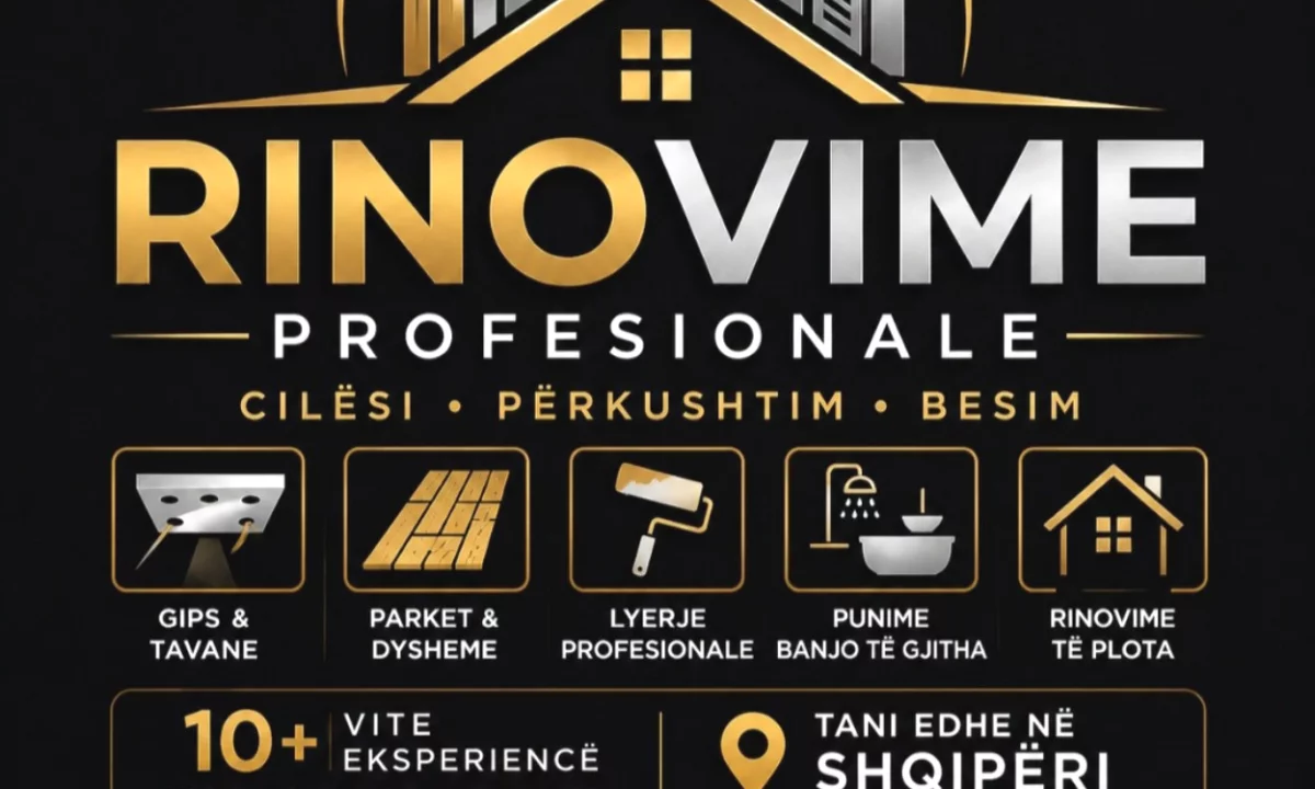 Rinovime  apartamentesh, vilash dhe bizneseve ne Tirane