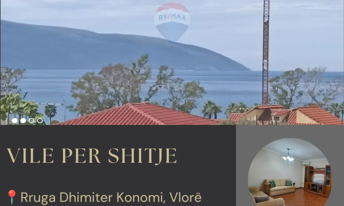 Shtepi ne shitje Vila Luksoze ne Vlore, 3+1, Mobilimi E mobiluar, Pagesa 280,000  Euro.