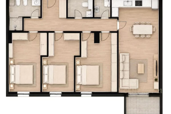 Shtepi ne shitje Apartament ne Tirane, 3+1, Mobilimi E mobiluar, Pagesa 200,000  Euro.
