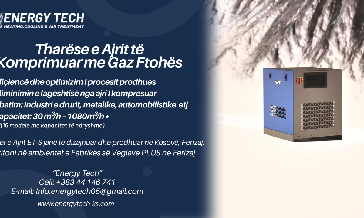 Tharese e Ajrit te Komprimuar me Gaz Ftohes
