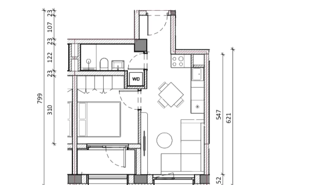 Shtepi ne shitje Apartament ne Tirane, 1+1, Mobilimi Pjeserisht e mobiluar, Pagesa 8,500,000  Leke.