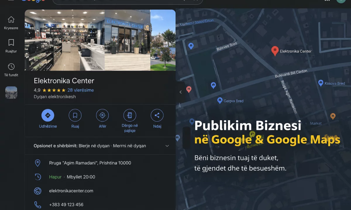 Publikim Biznesi ne Google & Google Maps
