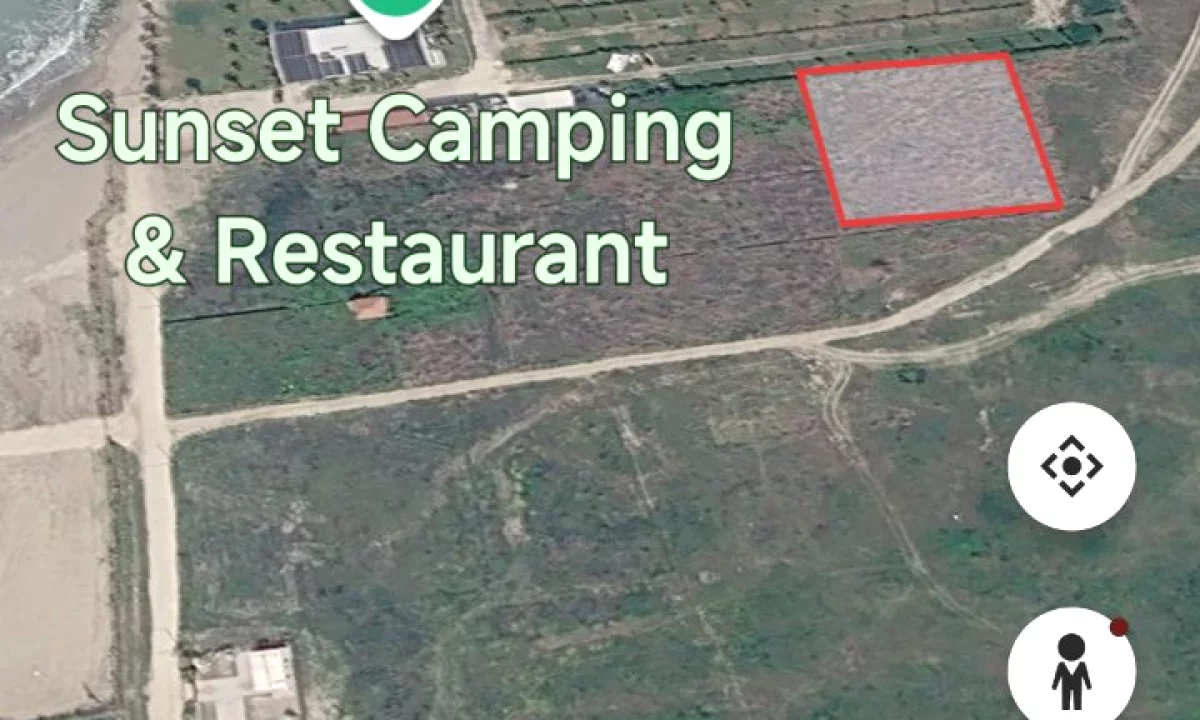 2,000 m2 land for sale in Karpen, Kavaje - second row from the sea