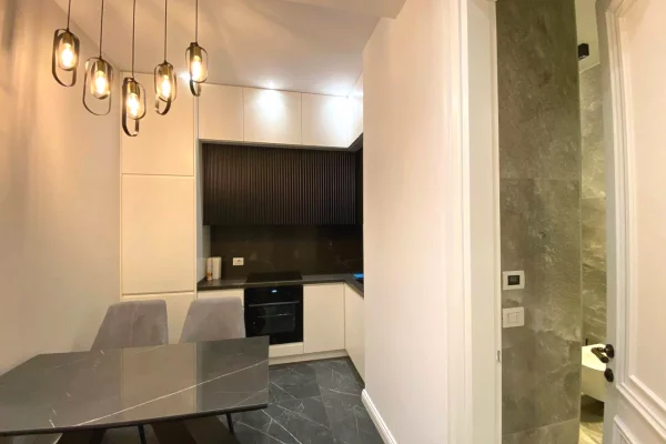 Shtepi me qera Apartament ne Tirane, 1+1, Mobilimi E mobiluar, Pagesa 1,200  Euro.