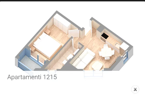 Shtepi ne shitje 1+1 ne Tirane - 79,000 Euro