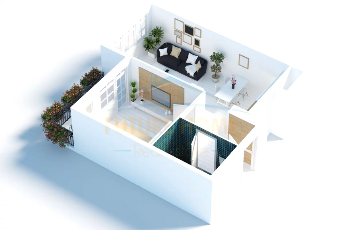 Shtepi ne shitje Apartament ne Tirane, 1+1, Mobilimi Bosh, pa mobiluar, Pagesa 66,294  Euro.