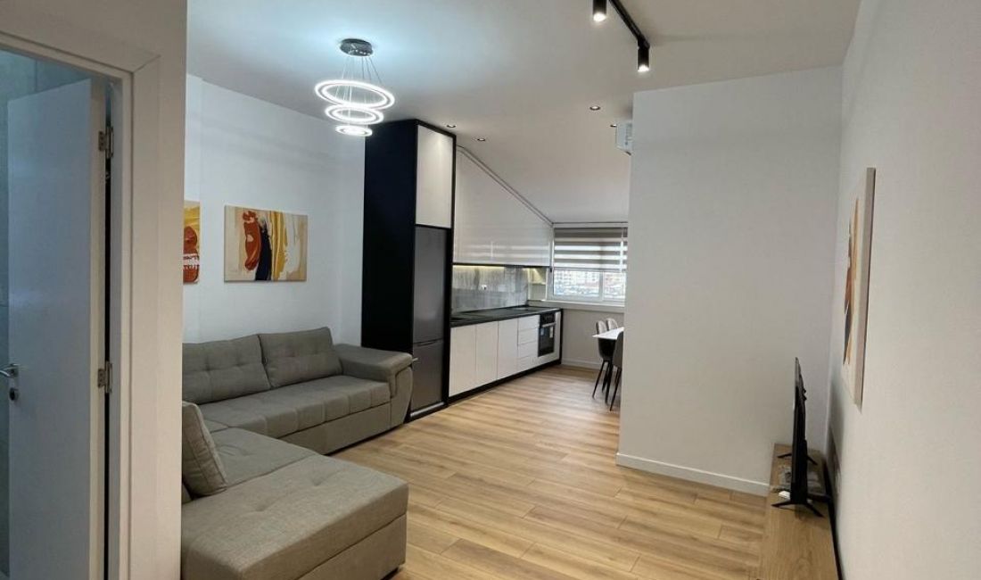 Shtepi ne shitje Apartament ne Tirane, 1+1, Mobilimi E mobiluar, Pagesa 93,000  Euro.