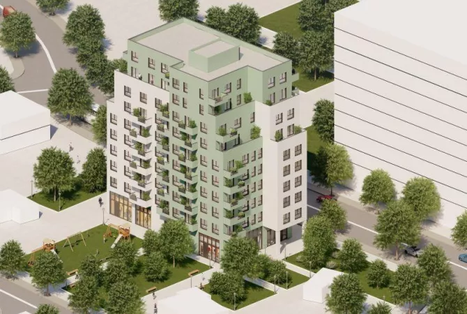 Shtepi ne shitje Apartament ne Tirane, 1+1, Mobilimi Bosh, pa mobiluar, Pagesa 125,640  Euro.