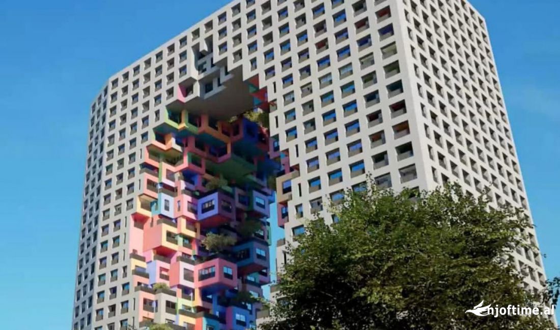 Shtepi ne shitje Apartament ne Tirane, 1+1, Mobilimi Bosh, pa mobiluar, Pagesa 185,000  Euro.