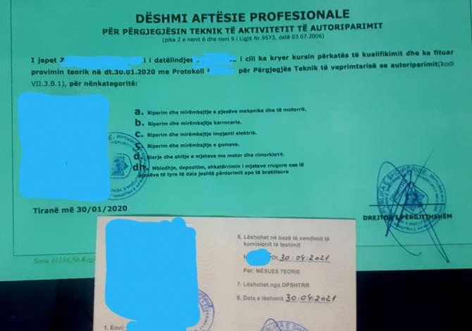 Sherbime Profesionale ne Tirane - 10,000 Leke