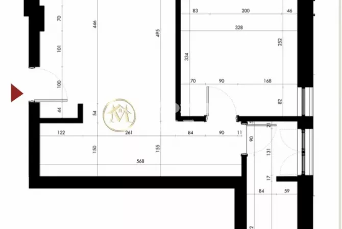 Shtepi ne shitje Apartament ne Tirane, 1+1, Mobilimi Bosh, pa mobiluar, Pagesa 120,000  Euro.