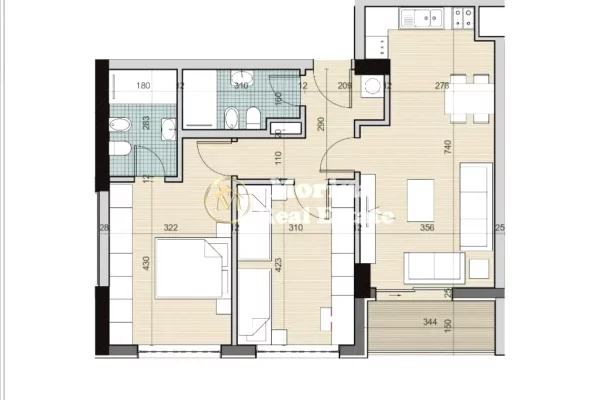 Shtepi ne shitje Apartament ne Tirane, 2+1, Mobilimi Bosh, pa mobiluar, Pagesa 120,000  Euro.