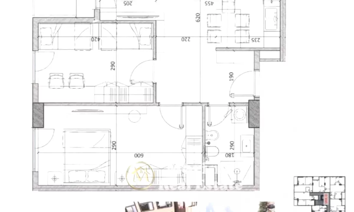 Appartamento in vendita a Tirana 2+1, Vuoto