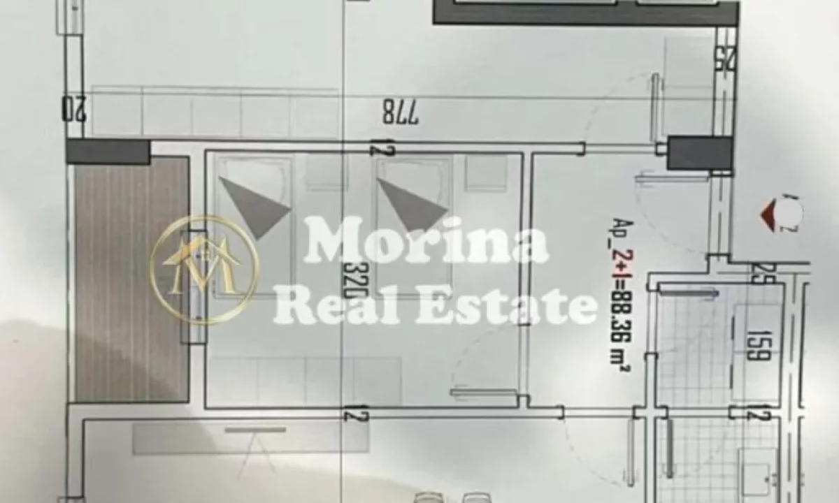 Appartamento in vendita a Tirana 2+1, Vuoto