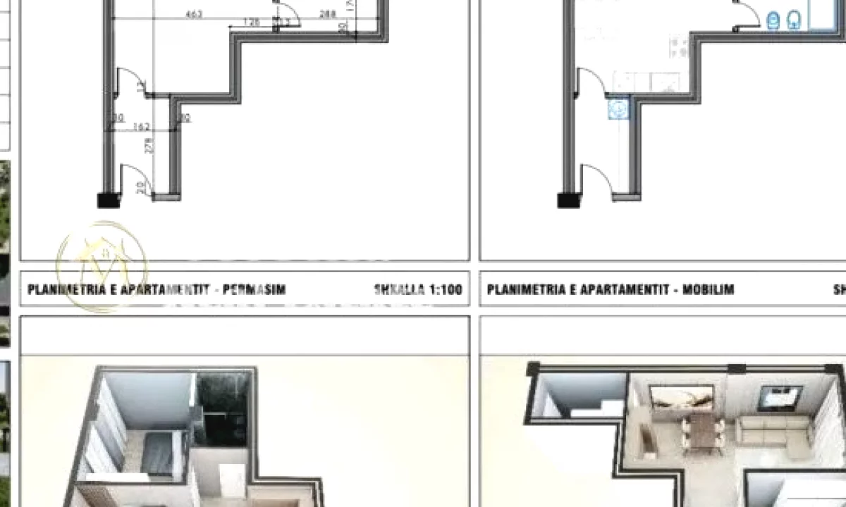 Appartamento in vendita a Tirana 1+1, Vuoto
