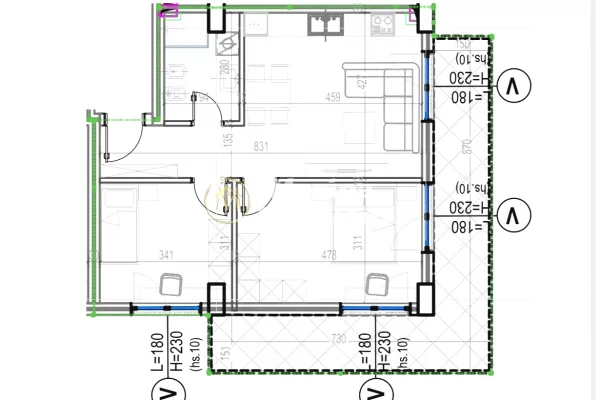 Shitje | Apartament 2 + 1 | Kodra e Diellit 2| 179828 €