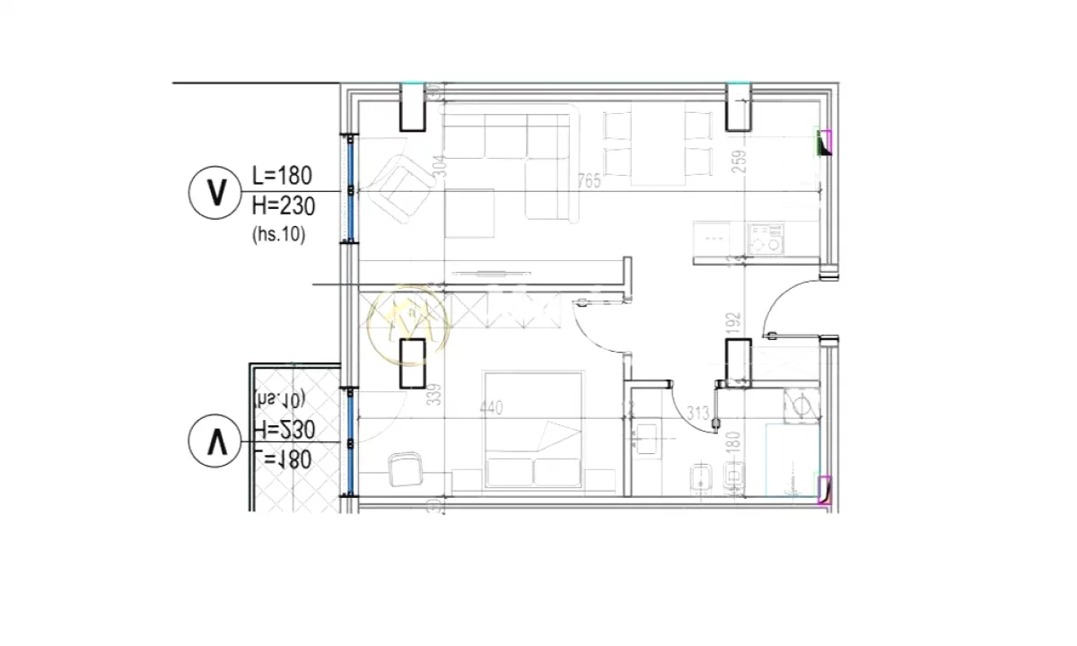 Shtepi ne shitje Apartament ne Tirane, 1+1, Mobilimi Bosh, pa mobiluar, Pagesa 128,000  Euro.