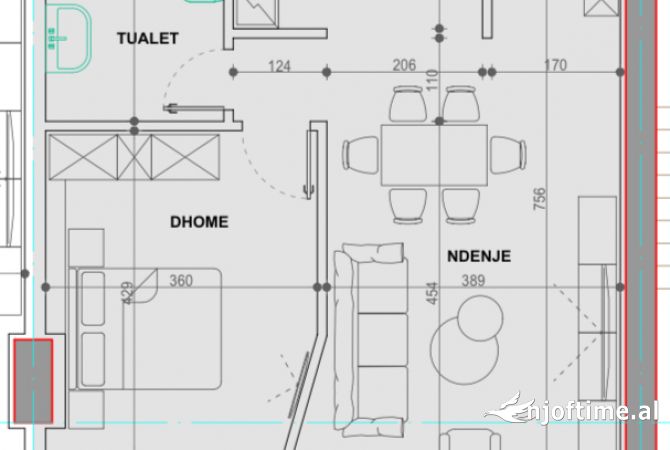 Tirane, shitet apartament 1+1 Kati 13, 98 m² 343.900 € (Qender)