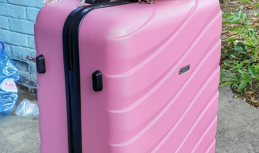 Suitcase Valixhe Pink per Femra