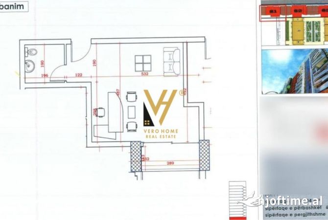 Business Property in Sale 1+1 in Tirana - 88,000 Euro