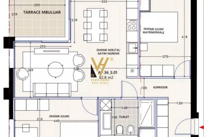 Appartamento in vendita a Valona 1+1, Vuoto