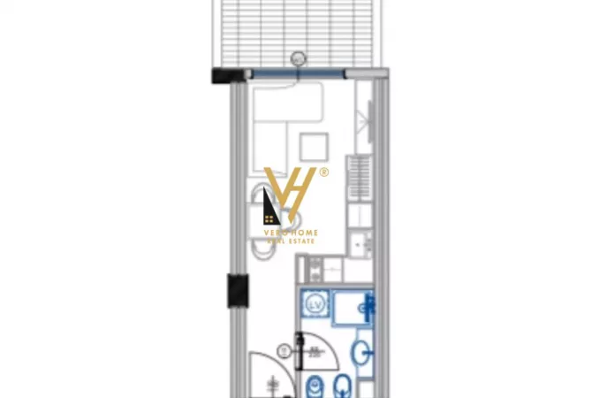 Shtepi ne shitje Apartament ne Durres, Garsoniere, Mobilimi Bosh, pa mobiluar, Pagesa 39,700  Euro.