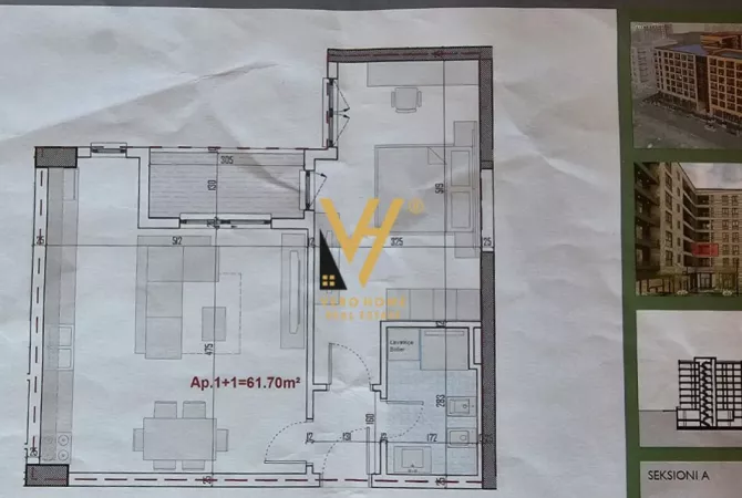 Shtepi ne shitje Apartament ne Tirane, 1+1, Mobilimi Bosh, pa mobiluar, Pagesa 75,000  Euro.