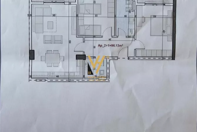 Shtepi ne shitje Apartament ne Tirane, 2+1, Mobilimi Bosh, pa mobiluar, Pagesa 117,000  Euro.
