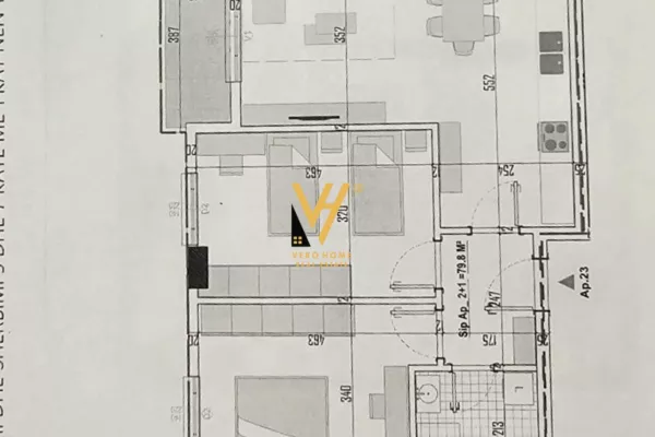 Shtepi ne shitje Apartament ne Tirane, 2+1, Mobilimi Bosh, pa mobiluar, Pagesa 93,000  Euro.