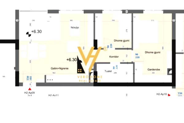 Shtepi ne shitje Apartament ne Durres, 2+1, Mobilimi Bosh, pa mobiluar, Pagesa 193,500  Euro.